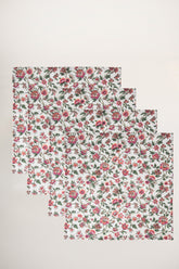 Heaven Çiçek Desen 4'lü Organik Müslin Servis Peçete Seti - uniqlooms.com